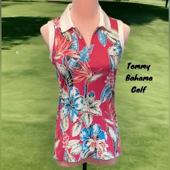TOMMY BAHAMA NWT WOMENS GOLF ACTIVE WEAR SHIRT TOP UPF 50 MOISTURE WICKING XS - Picture 1 of 7